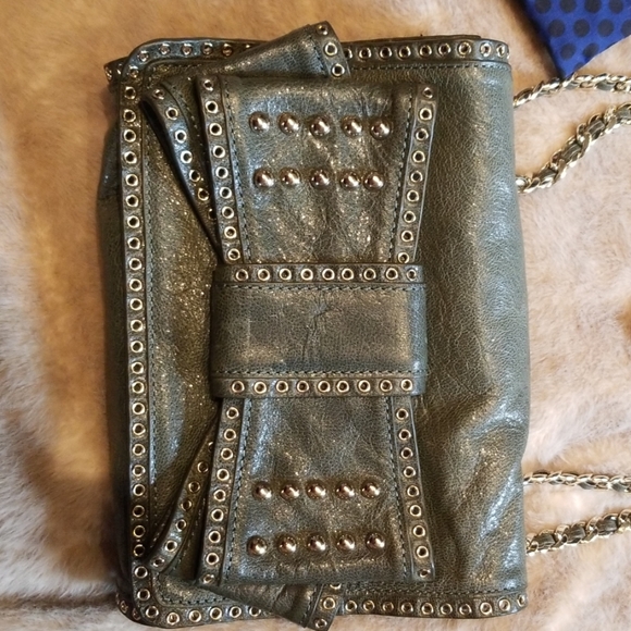 Rebecca minkoff sage leather bowbag with grommets - Picture 3 of 8